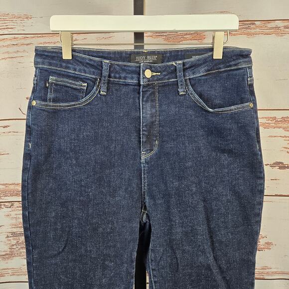 Judy Blue Jeans Skinny Fit Dark Blue Size 13/31 - Picture 4 of 7